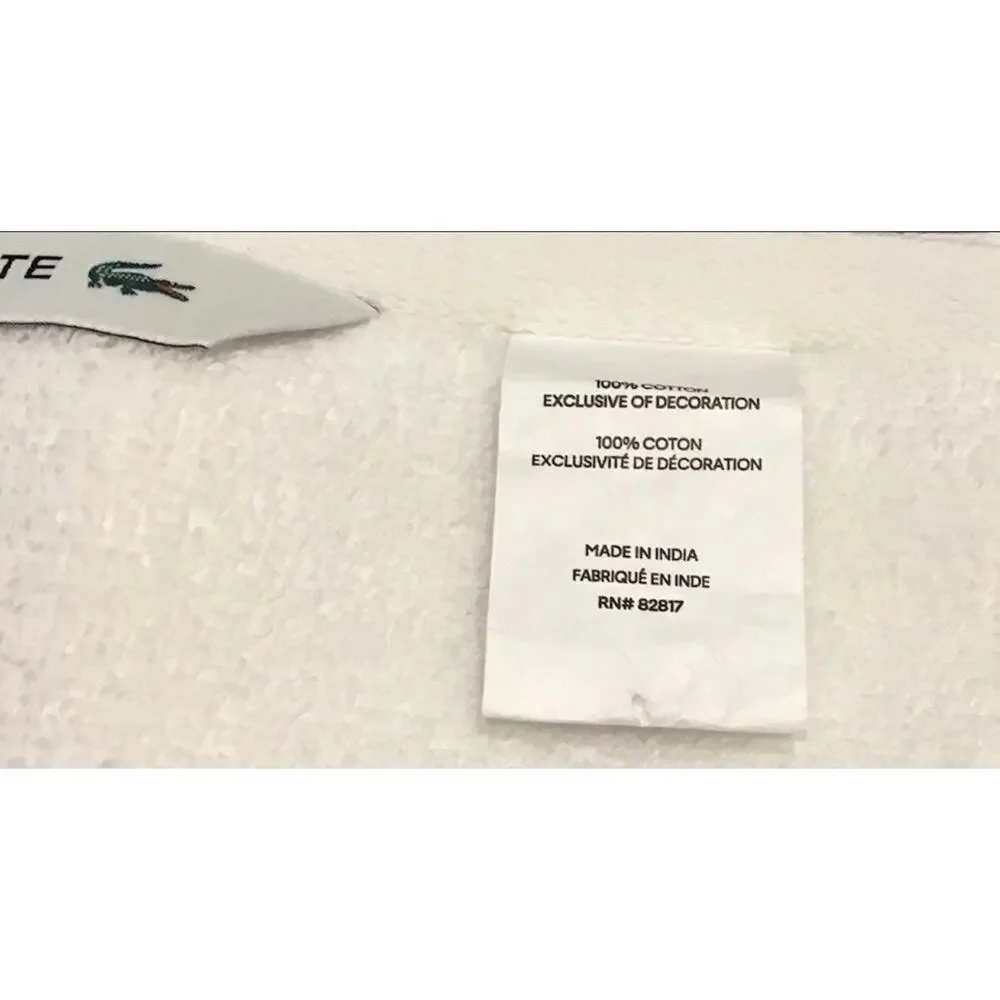NWT -‎ Lacoste Bath Towel 100% Cotton 30